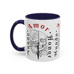 Amor y Honor Skull & Rose Accent Coffee Mug (11/15oz)