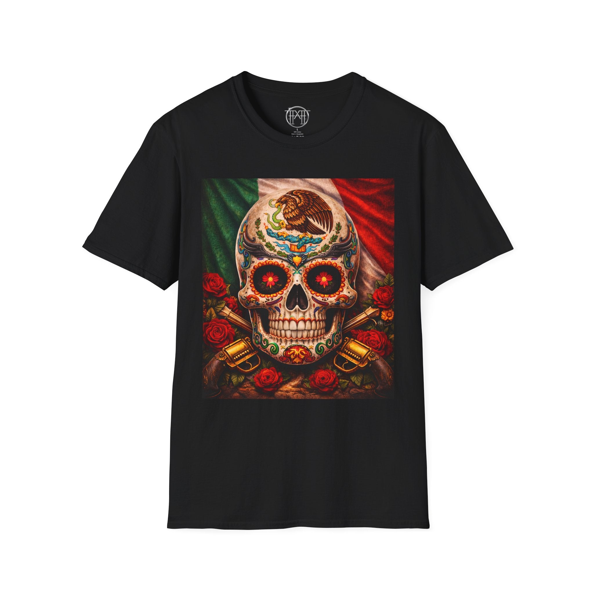 Mexican Sugar Skull T-Shirt — Día de los Muertos Calavera Graphic Tee