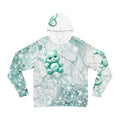 Teal Sparkle Bear Hoodie — Cute All-Over Print Fashion Hoodie