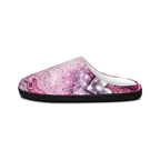 Pink Galaxy Indoor Slippers — Men’s Cozy Starry Marble Slip-Ons