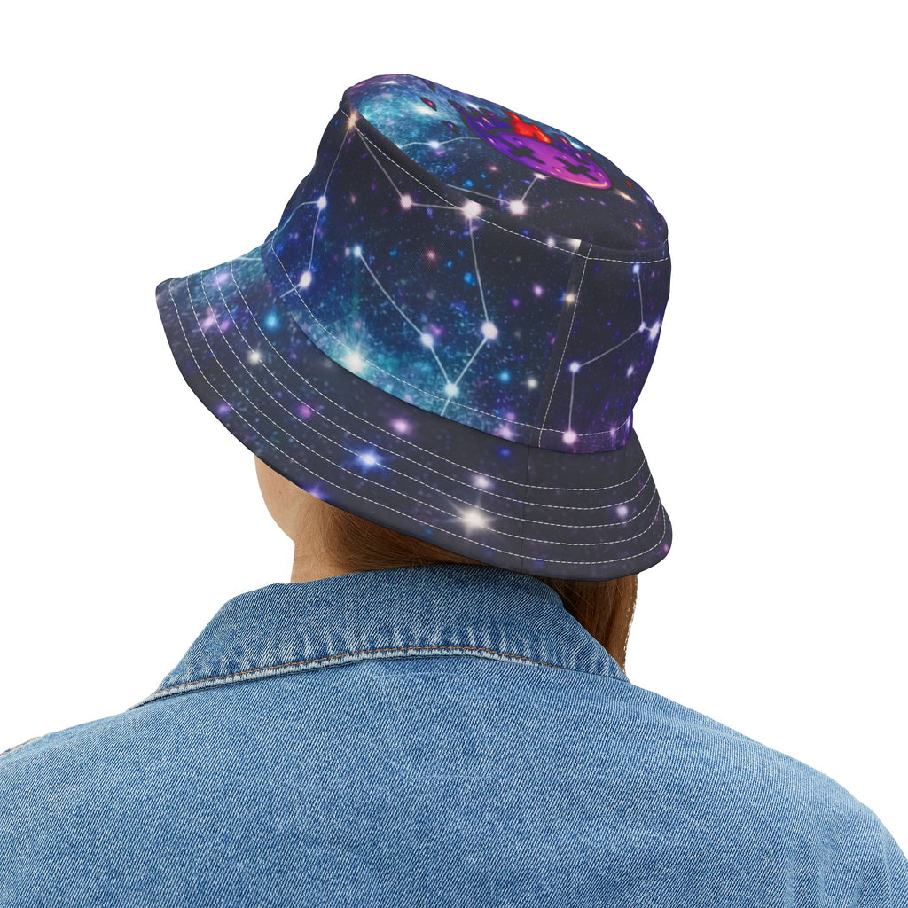 Galaxy Print Bucket Hat — Cosmic Starfield AOP Hat