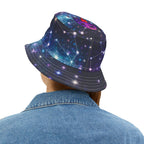 Galaxy Print Bucket Hat — Cosmic Starfield AOP Hat