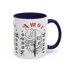 Amor y Honor Skull & Rose Accent Coffee Mug (11/15oz)