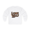 Lone Wolf Long Sleeve Tee — Vintage Wolf Portrait Graphic