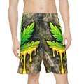 Dripping Cannabis Leaf AOP Men’s Sports Shorts — Bold Streetwear Activewear