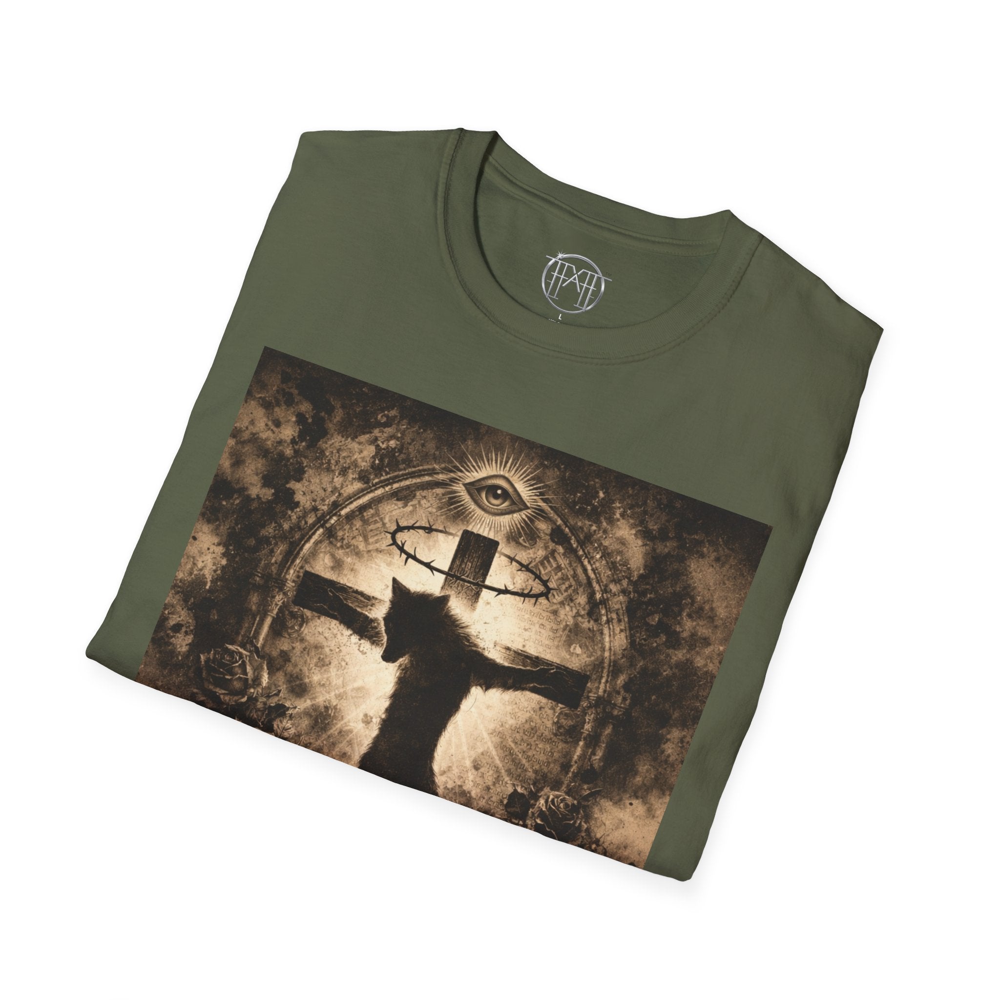 Never Wolf T-Shirt — Dark Gothic Design