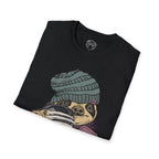 Cozy Sloth Coffee Tee – Cute Winter Sloth Holding Coffee Cup T-Shirt