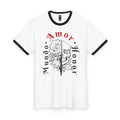 Skull & Rose - Mundo Amor Honor Ringer Tee