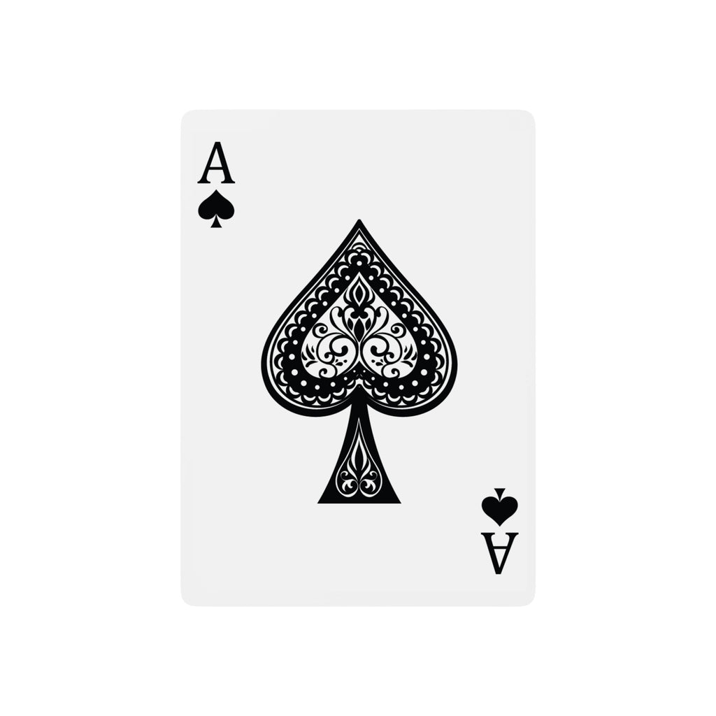Gold Heart & Rose Poker Playing Cards — Decorative Spade Ace Deck for Gamers & Collectors