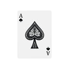 Gold Heart & Rose Poker Playing Cards — Decorative Spade Ace Deck for Gamers & Collectors