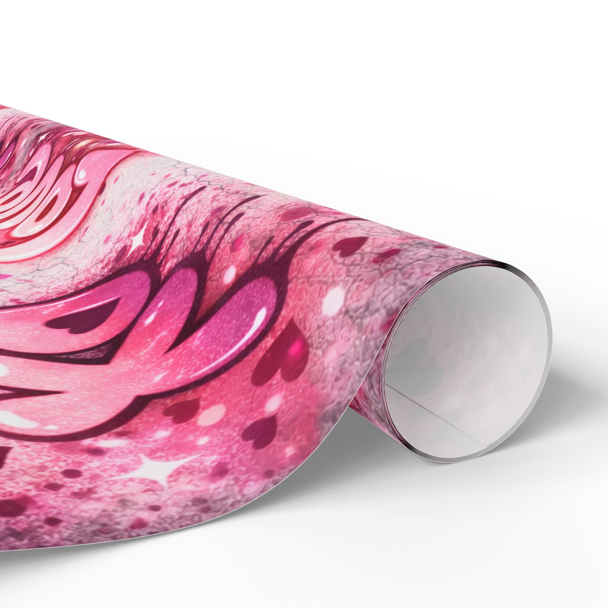 Valentine Pink "Love XO Cutie" Wrapping Paper