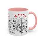 Amor y Honor Skull & Rose Accent Coffee Mug (11/15oz)