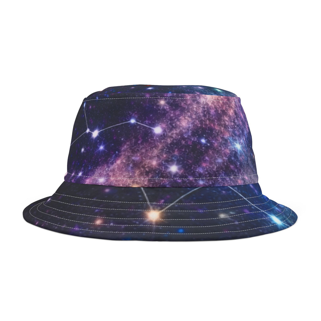 Galaxy Print Bucket Hat — Cosmic Starfield AOP Hat