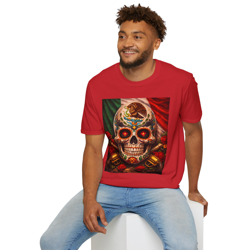 Mexican Sugar Skull T-Shirt — Día de los Muertos Calavera Graphic Tee