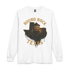 Round Rock Texas Long Sleeve Tee — Round Rock Water Tower Graphic