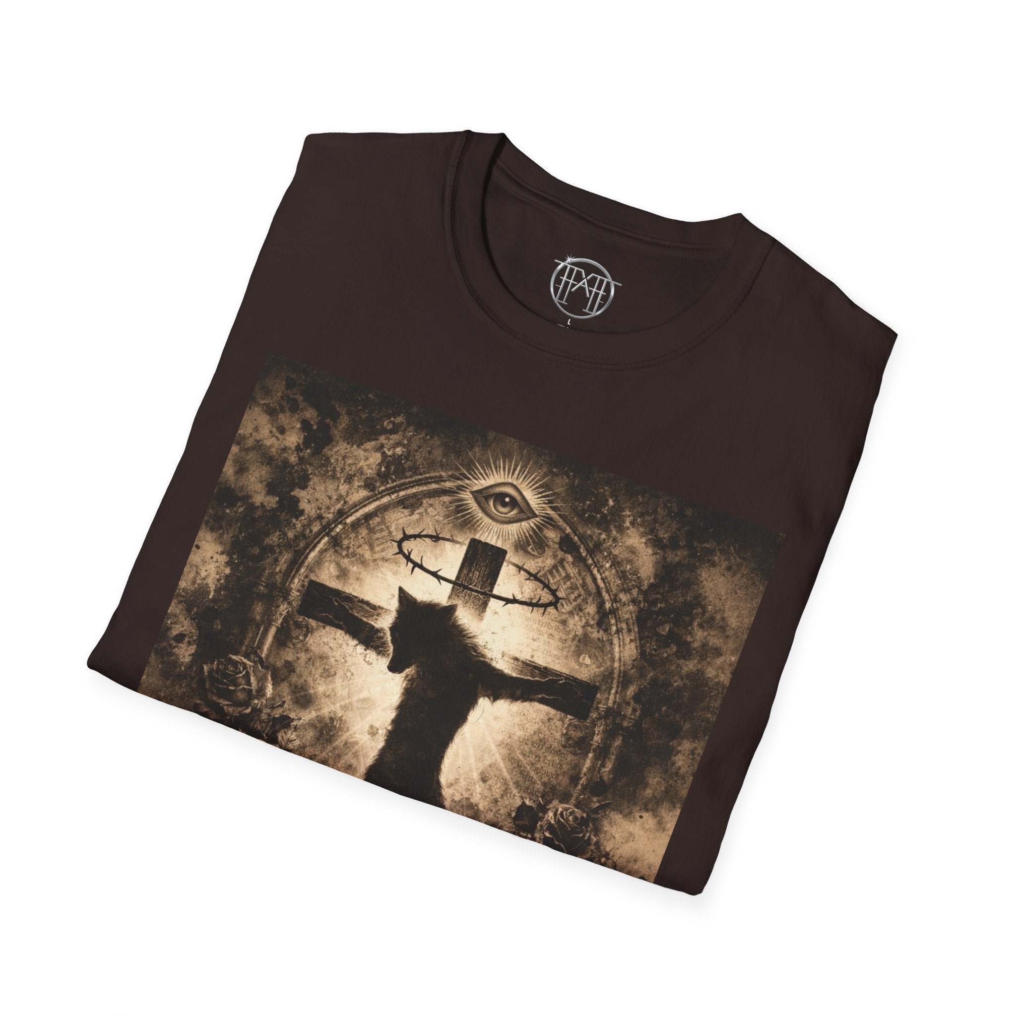 Never Wolf T-Shirt — Dark Gothic Design