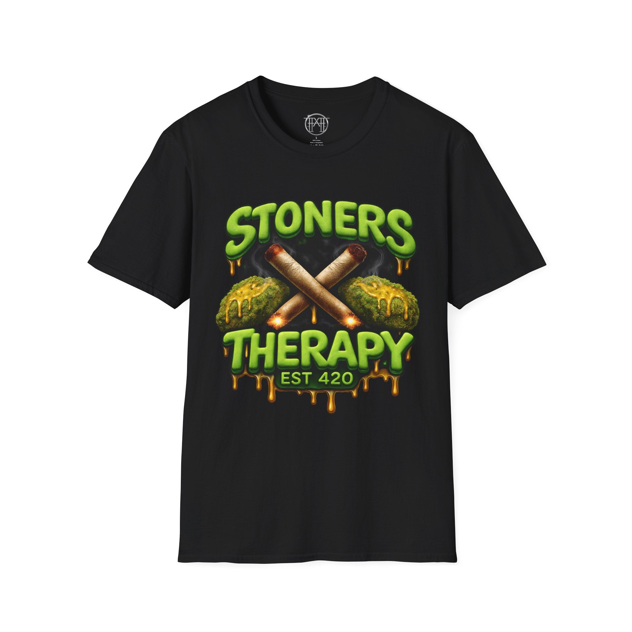 Stoners Therapy T-Shirt — 420 Cannabis Graphic Tee