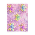 Pastel Rainbow Maple Leaf Velveteen Plush Blanket — Cozy Decorative Throw for Bedroom & Gifts