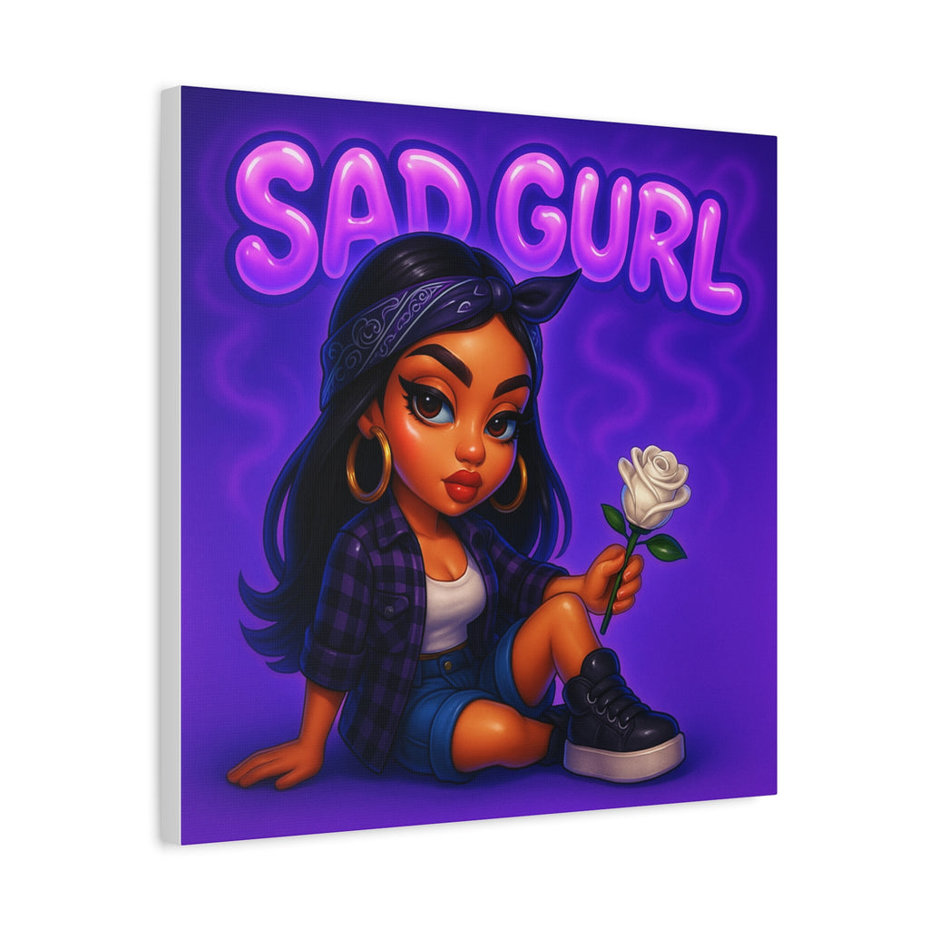 Sad Gurl Art Canvas