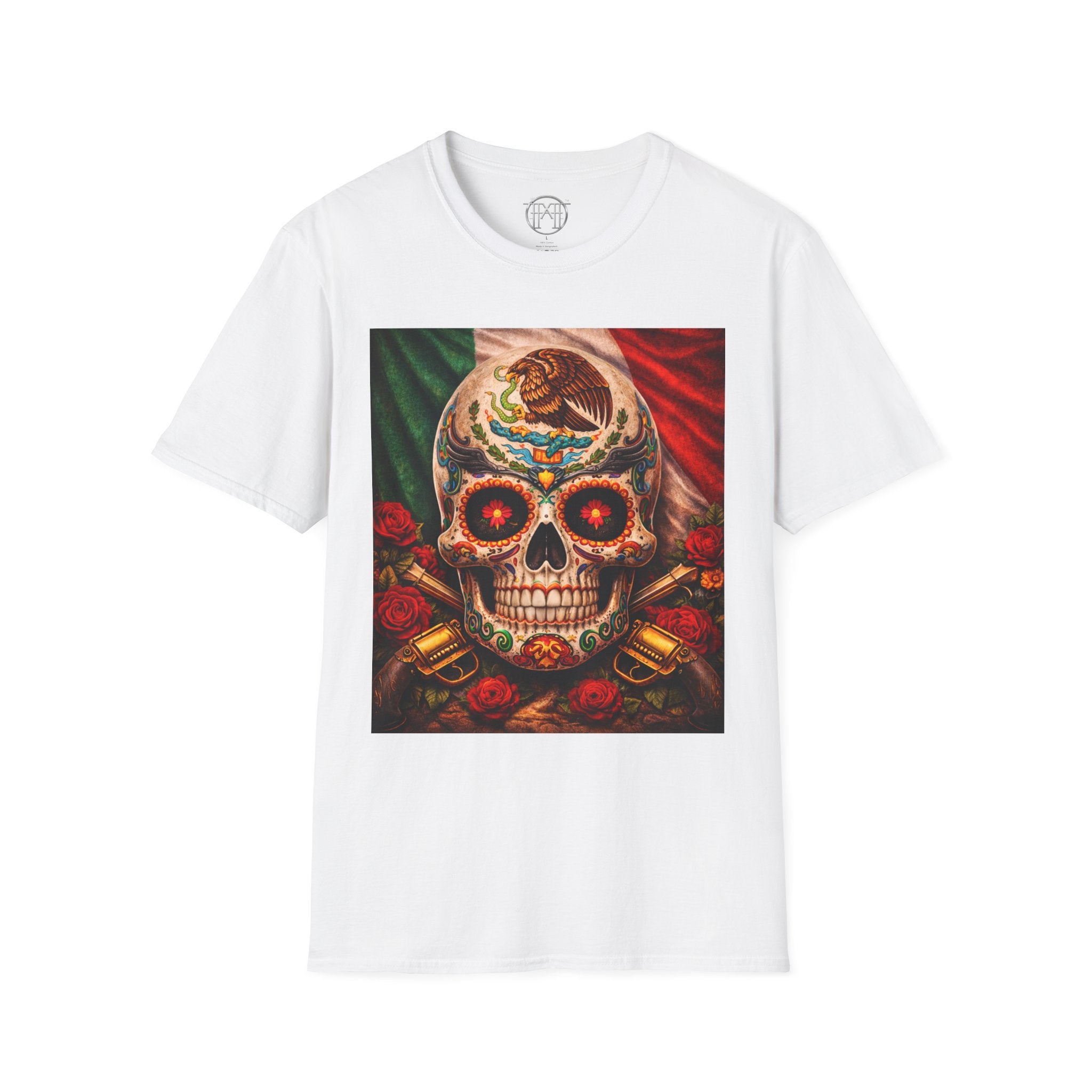 Mexican Sugar Skull T-Shirt — Día de los Muertos Calavera Graphic Tee
