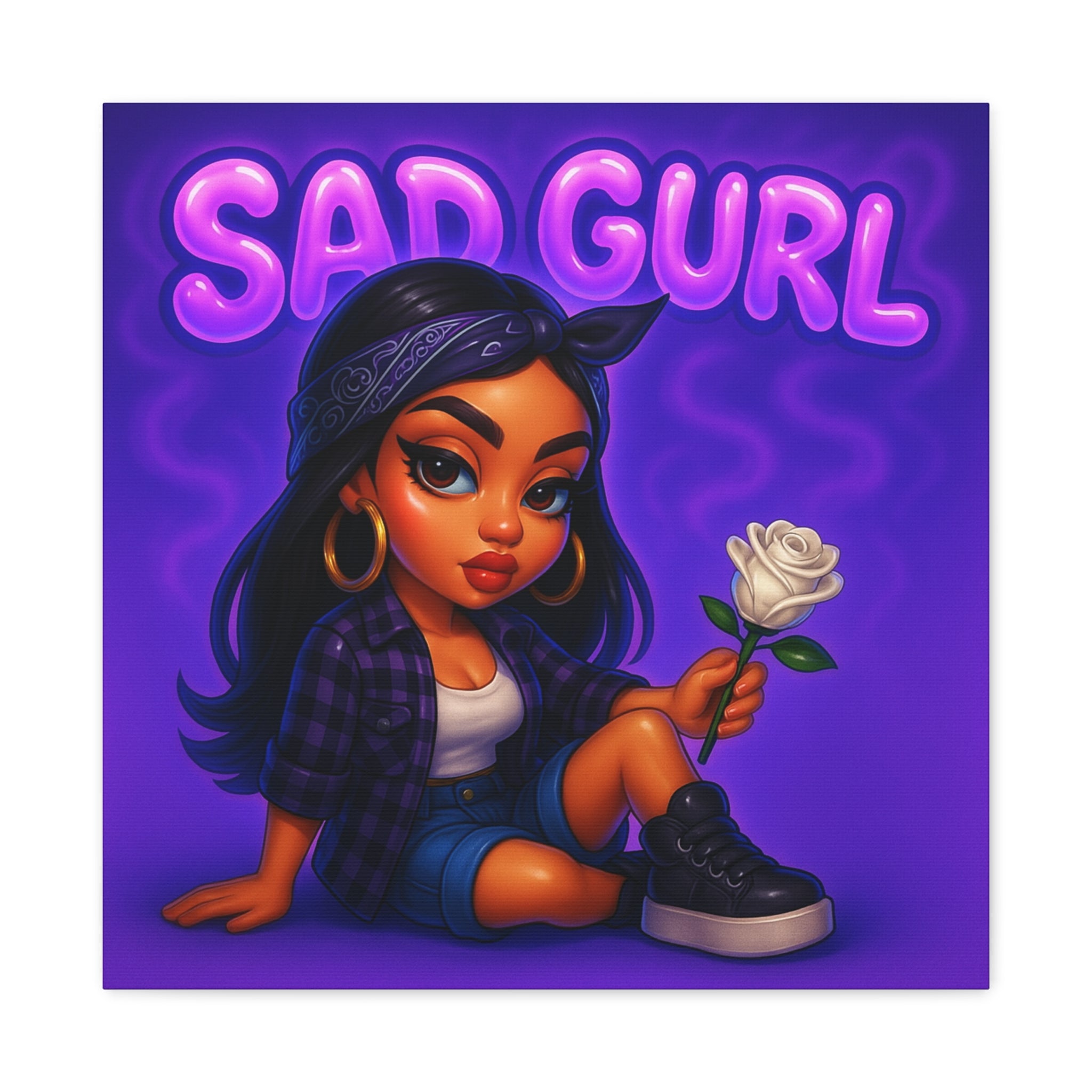 Sad Gurl Art Canvas