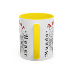 Amor y Honor Skull & Rose Accent Coffee Mug (11/15oz)