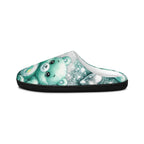 Cozy Green Teddy Bear Men's Indoor Slippers — Cute Care Bear Design