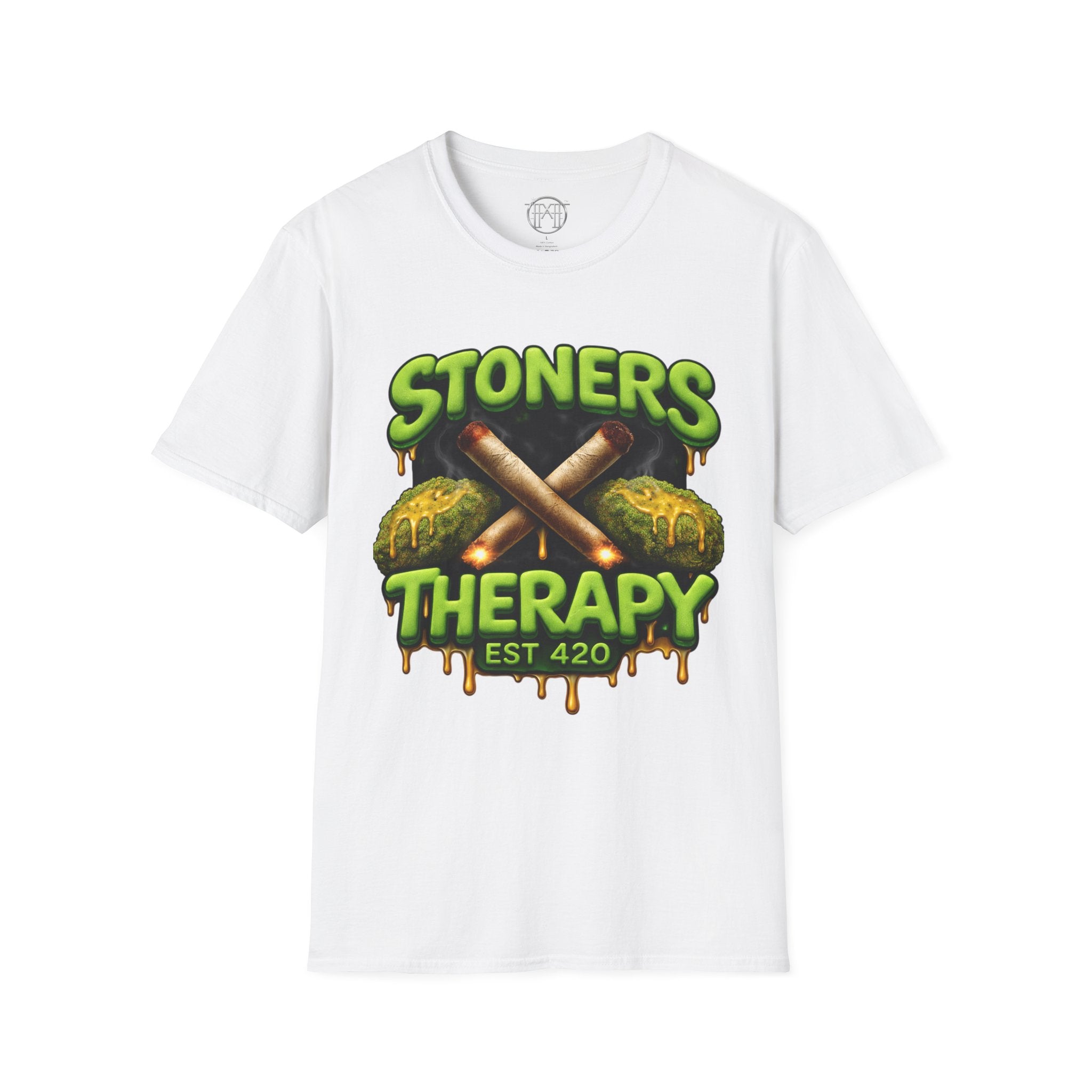 Stoners Therapy T-Shirt — 420 Cannabis Graphic Tee