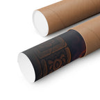Aztec Pyramid Matte Poster — Fiery Sun God Wall Art (Horizontal)