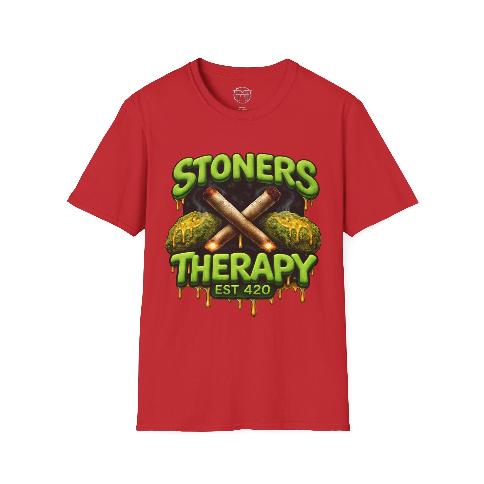 Stoners Therapy T-Shirt — 420 Cannabis Graphic Tee