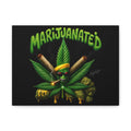 Marijuanated Cannabis Leaf Canvas Wall Art — Stretched Matte 1.25"
