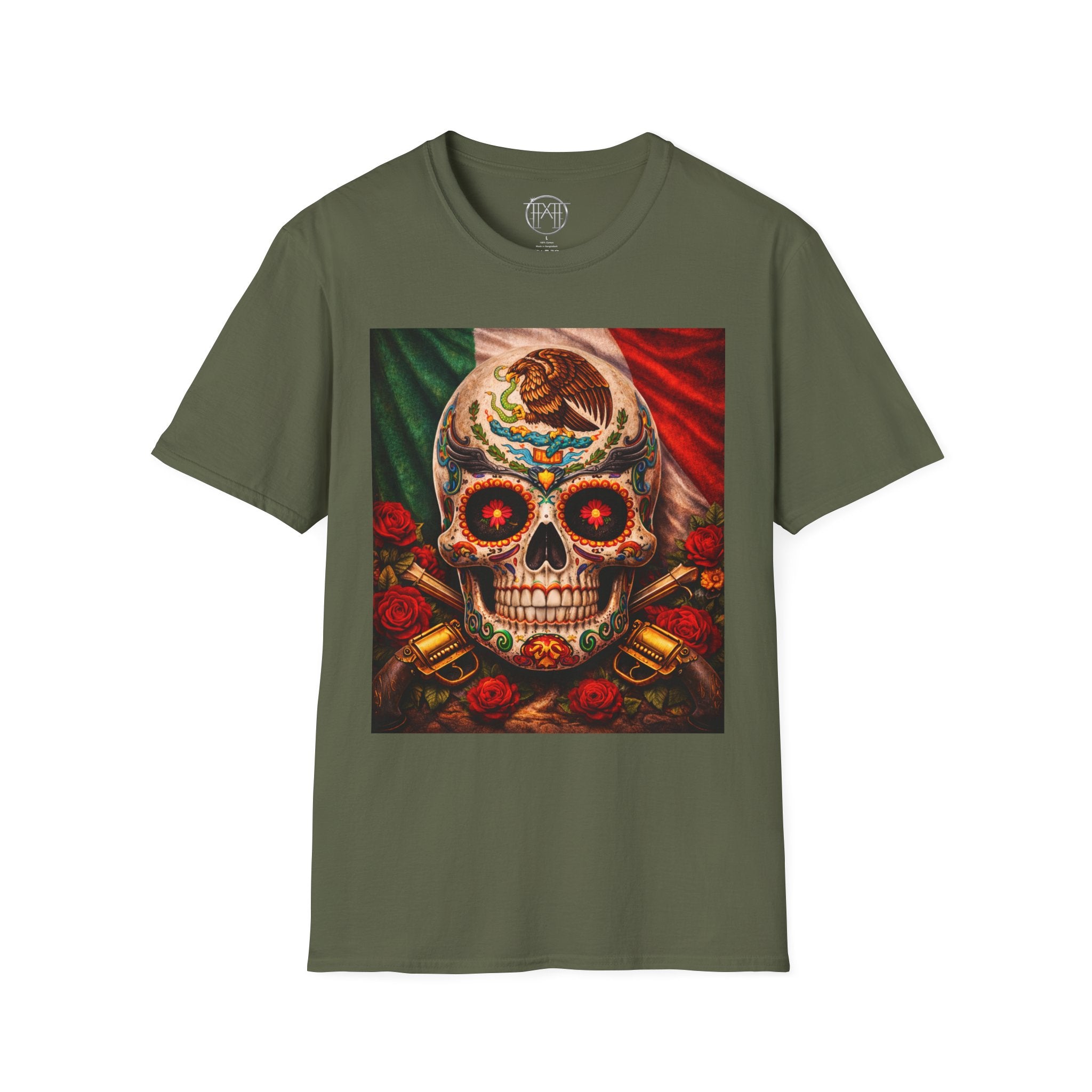 Mexican Sugar Skull T-Shirt — Día de los Muertos Calavera Graphic Tee