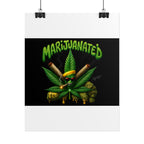 Marijuanated Poster — Rasta Cannabis Leaf Art Print (420 Stoner Decor)