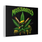 Marijuanated Cannabis Leaf Canvas Wall Art — Stretched Matte 1.25"
