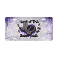 Vanity Plate - "Home of Tha South Side" Purple Drip Texas License Plate