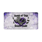 Vanity Plate - "Home of Tha South Side" Purple Drip Texas License Plate