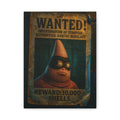 Wanted Poster Canvas Print — “Reward: 10,000 Shells” Vintage Movie Wall Art