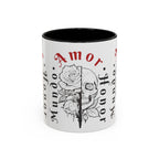 Amor y Honor Skull & Rose Accent Coffee Mug (11/15oz)