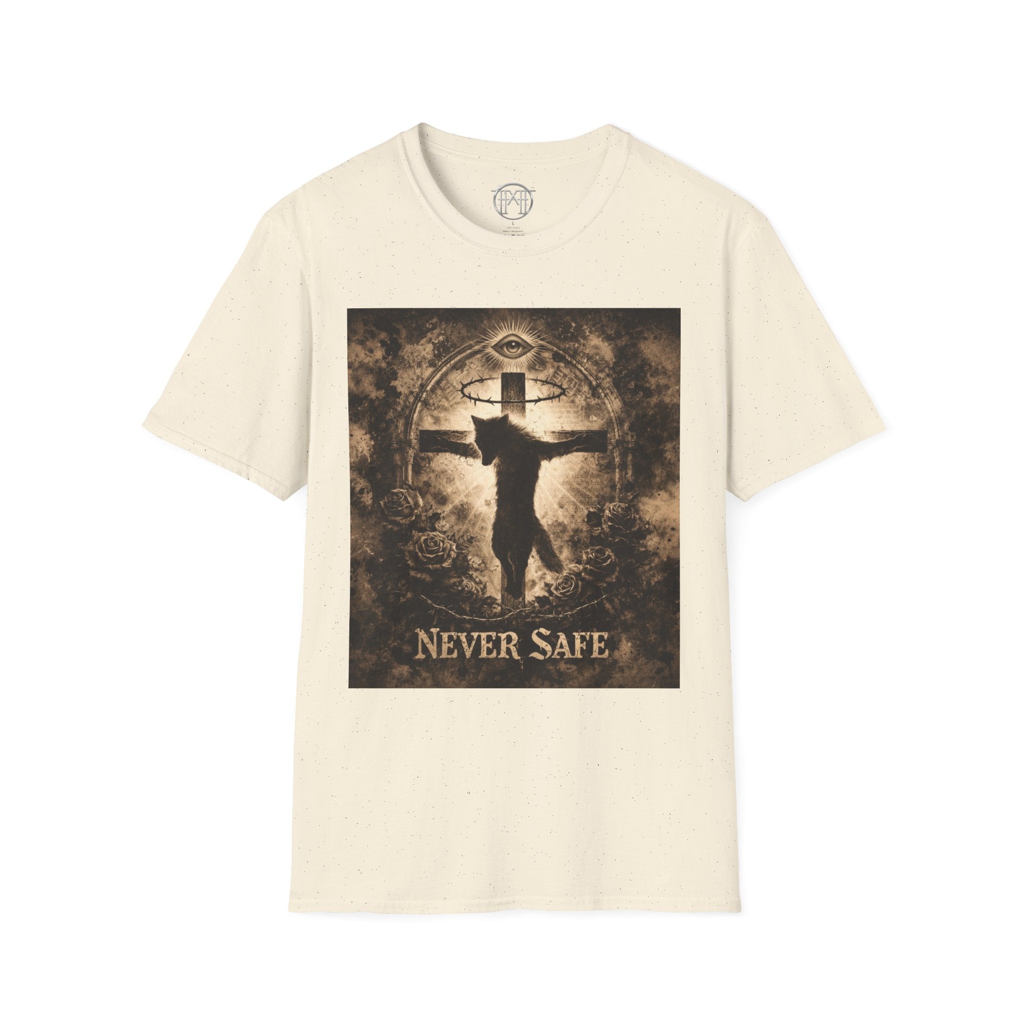 Never Wolf T-Shirt — Dark Gothic Design