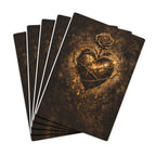 Gold Heart & Rose Poker Playing Cards — Decorative Spade Ace Deck for Gamers & Collectors