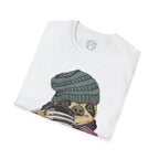 Cozy Sloth Coffee Tee – Cute Winter Sloth Holding Coffee Cup T-Shirt