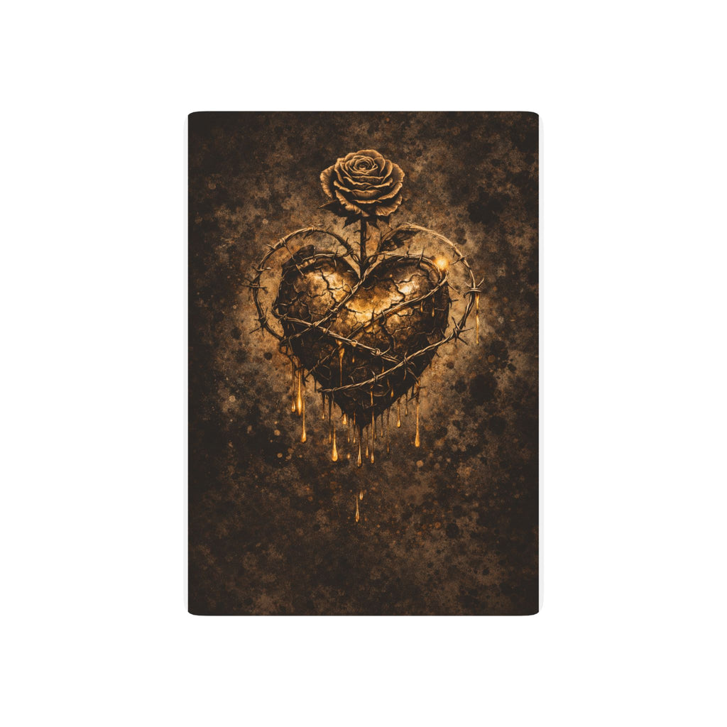 Gold Heart & Rose Poker Playing Cards — Decorative Spade Ace Deck for Gamers & Collectors